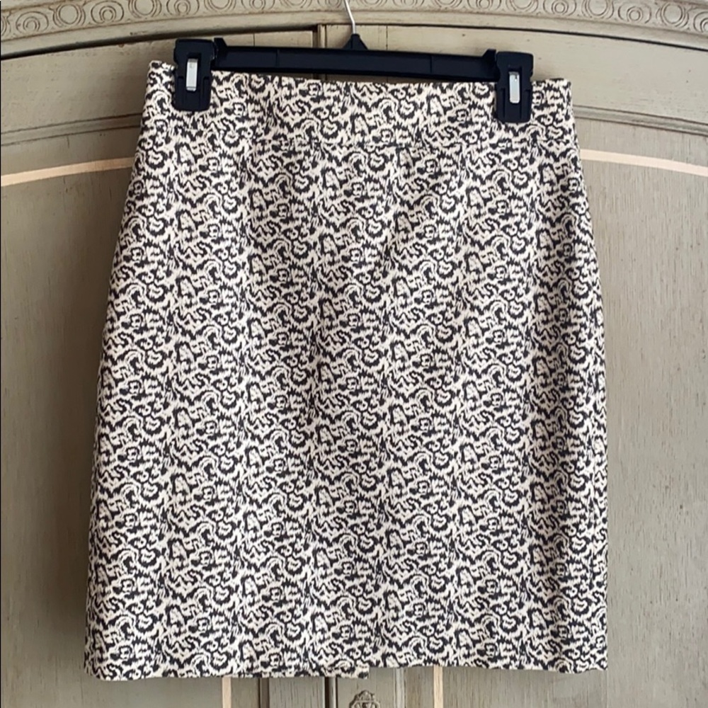 J. Crew high-waisted print mini skirt